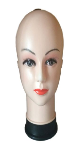 Top qualidade Women039s Manequim Cabeça Chapéu Exibição Peruca Torso PVC cabeça de treinamento modelo de cabeça modelo de cabeça femal model8353379