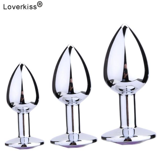 Loverkiss SML 3pcs Legierung Butt Plug Jewel Anal Plug SetErwachsene Spiele Anal Sex Trainer Bdsm Bondage Anal Sex Spielzeug für Paare C18118743452