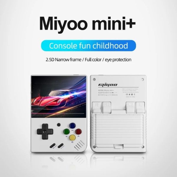 Oyuncular Taşınabilir Miyoo Mini Plus+ El Oyun Konsolu Oyun Emülatör Cihazı USB Arayüzleri Çocuklar için WiFi Bağlantısı Hediye