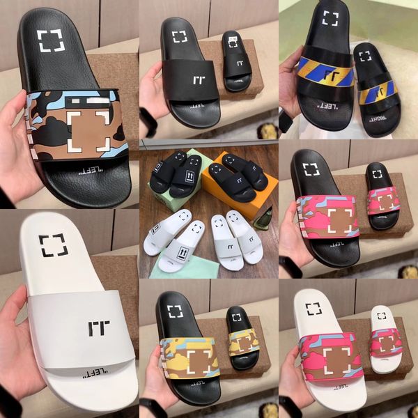 Designer de luxo tazz slide chinelos verão nova sola de borracha sandálias homens mulheres praia slide senhoras sapatos de salto baixo interior plana flip flops couro senhora mulheres sapatos clássicos