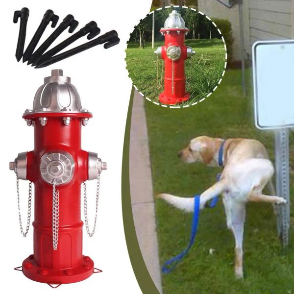 Clickers Feuerhydrant, Outdoor-Dekoration, Gartendekoration, Feuerwehrmann-Geschenke für Männer, Hundehydrant, gefälschter Feuerhydrant für Hunde