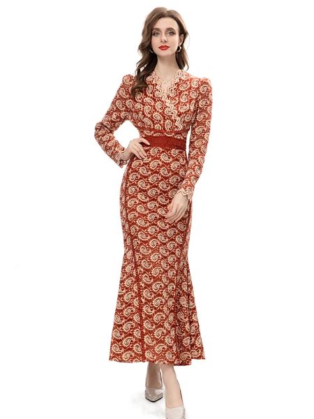 Primavera sexy feminino de alta qualidade moda festa fino ajuste reunindo elegante bonito boate sereia apertado tipo vestido longo