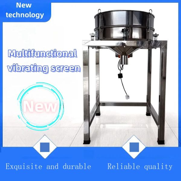 Tela elétrica da máquina da peneira do alimento dos processadores 40cm, tela de vibração da máquina da seleção do pó da pulverização eletrostática da peneira de choque elétrico