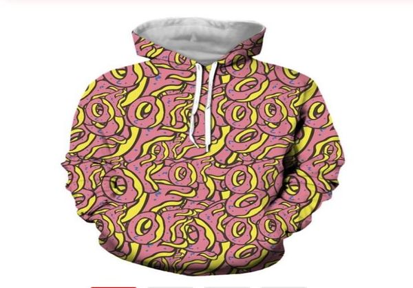 Moda masculina hoodies harajuku estranho futuro donut comida 3d hd impressão casual raposa hoodies moletom casal agasalhos feminino hoodies4987801