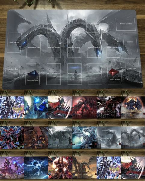 Pads Yugioh Ocg Playmat Cyber End Dragon Infinity Elemental Hero Flame Wingman TCG CCG Торговая карта для мыши для мыши Бесплатная сумка бесплатная сумка