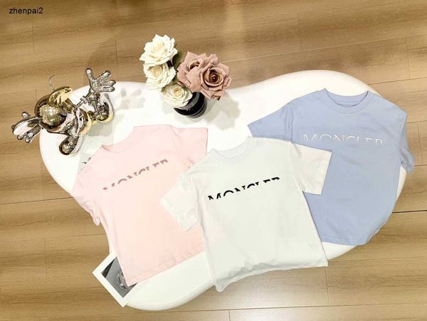 Luxo bebê camisetas minimalista carta impressão meninas meninos manga curta tamanho 100-150 cm designer crianças roupas verão algodão criança tees 24feb20