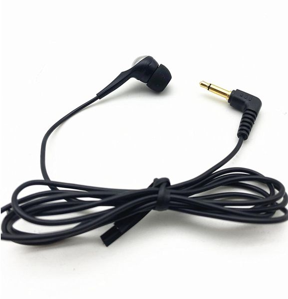 Único lado preto mono fones de ouvido baixo custo fone para rádio mp3 mp4 computador phones4696400