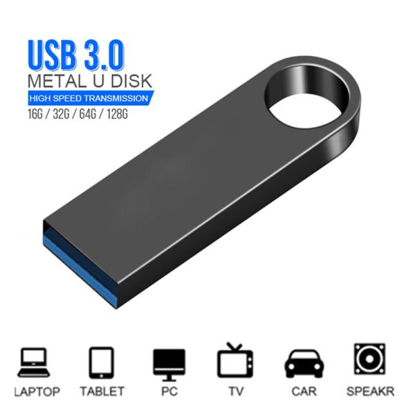 Drives USB Flash Drive 3.0 de alta velocidade 128GB 64GB 32GB 16GB 8GB Cle USB 3.0 Flash Pendrive 128GB 64GB 32GB 16GB 8GB 3.0 Stick Pen Drive