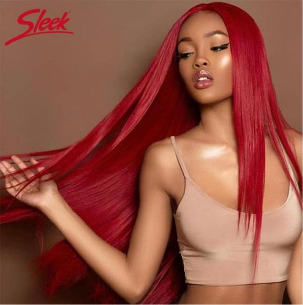 Echthaar Bulks Sleek Natual Yaki Straight Brasilianisches Remy Rot 99J 4 Bundles Deal 190 Gramm pro Paket 100 Extension8503154