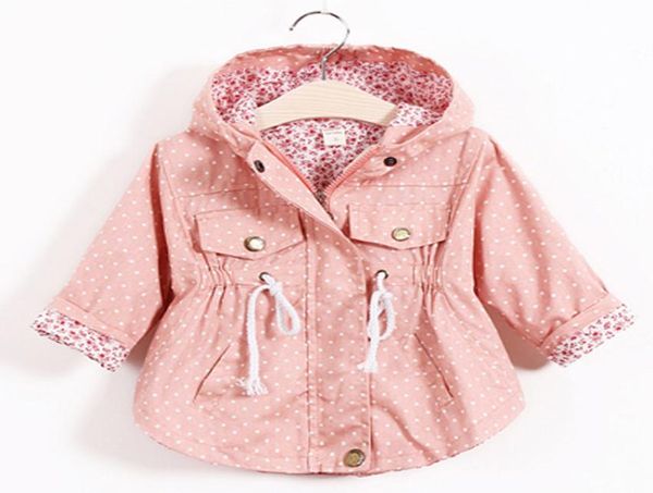 Children039s Giacca Ragazze Outwear Casual Cappotti con cappuccio Ragazze Giacche Scuola 28Y Bambino Bambini Trench Primavera Autunno Costo di fabbrica Who7682036