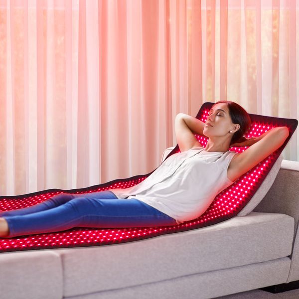 Портативное светодиодное инфракрасное одеяло для сауны 660 нм 850 нм, терапия красным светом, облегчение боли, коврик для всего тела для салона красоты, спа-салона, личного использования