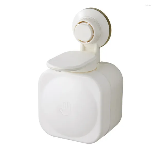 Dispenser di sapone liquido Cuscinetto resistente Casa Impermeabile Bagno Montaggio a parete Appeso senza foratura Pratica pressa a ventosa salvaspazio