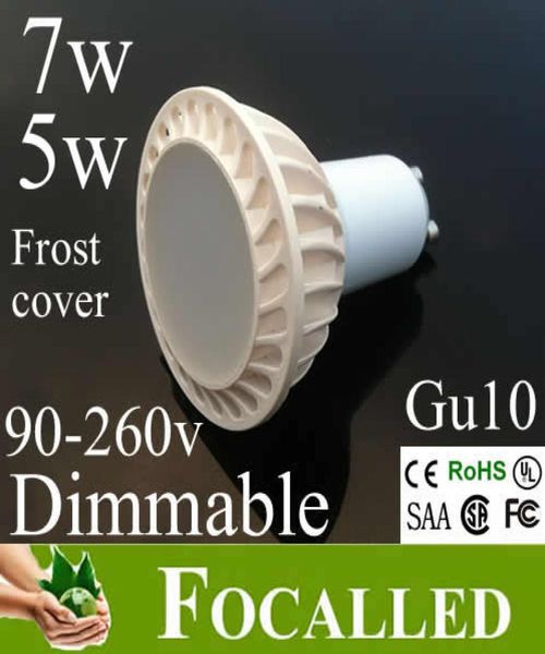 Lampadina a Led in alluminio 5w 7w Gu10 Mr16 Lampada a Led Frost Cover bianco caldo freddo 3000k 4500k Faretto a Led 650lm sostituire 60w alogeno 120 Bea7158158