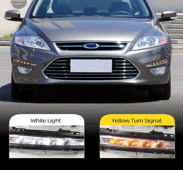 1 paio DRL di guida luce di marcia diurna DRL car styling fendinebbia 12V relè luce diurna per Ford Mondeo Fusion 2011 2012 20134130233