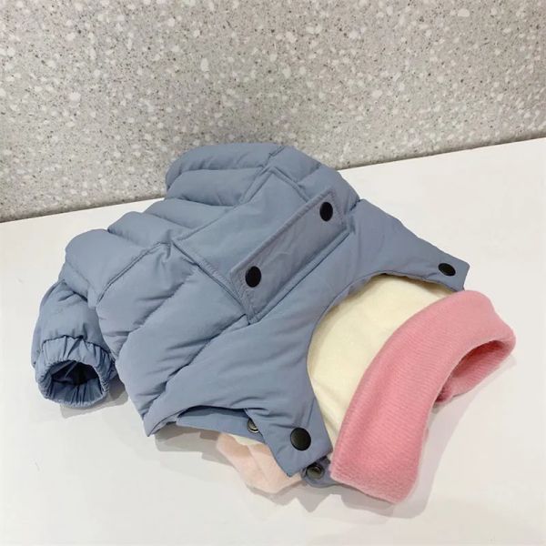 Suéter azul doce casacos para cães de inverno, roupas para cães pequenos, calças bib, macacão para animais de estimação, listrado, moletom com capuz, yorkshire terrier