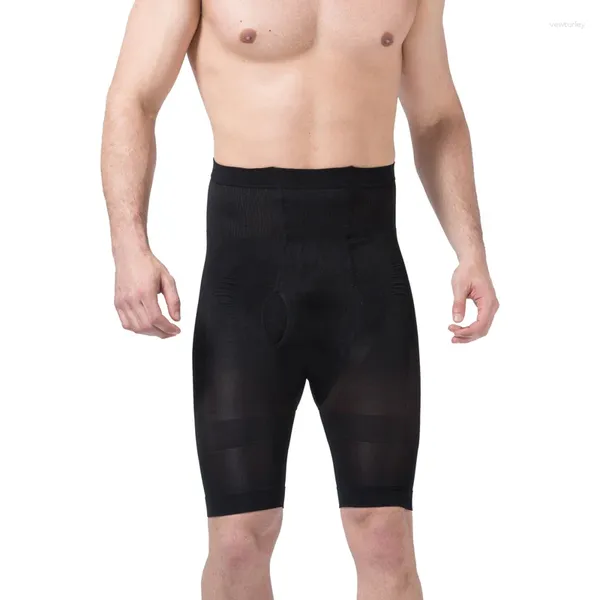 Cuecas ultra elevador corpo emagrecimento breve shaper cintura alta treinadores homens sexy roupa interior