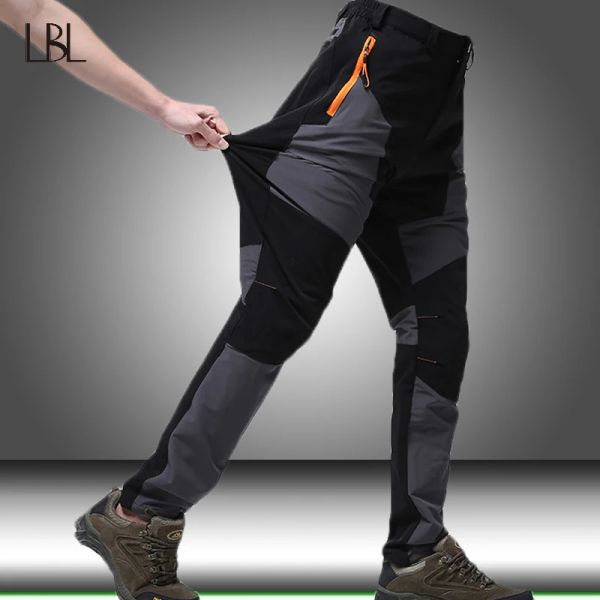 Calça calças táticas calças de carga militar homens joelheiras swat exército airsoft impermeável calça seca rápida mensagens de escalada ao ar livre