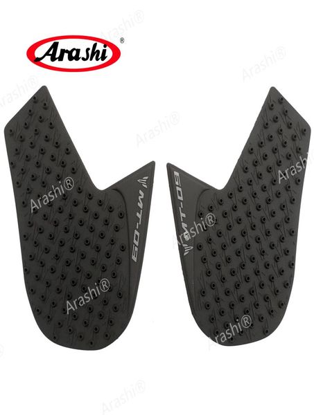 Arashi Per YAMAHA MT09 FZ09 201 4 2017 Protezione moto antiscivolo Rilievo serbatoio Adesivo Gas Ginocchio Grip Trazione laterale Decalcomania MT09 148992990