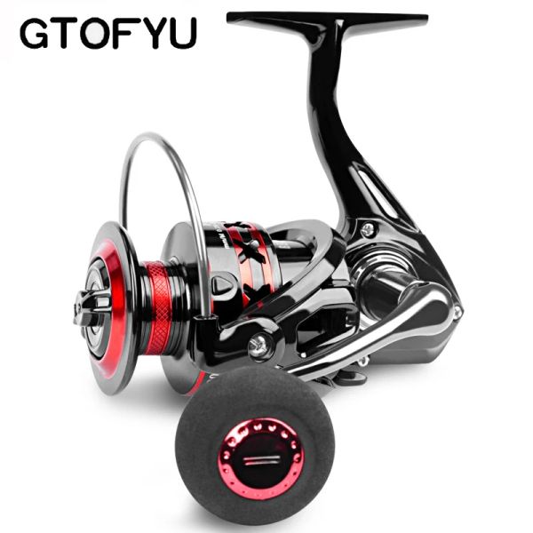 Rollen GTOFYU Marke High Speed 5,0:1 Angelrolle 20007000 Spinnrolle Max Drag 20Kg Long Shot Fishing Bearing System Radkarret