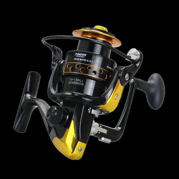 Bobinas andam peixes super tecnologia rolo de pesca 12+1 bolas de rolamento de bolas ad20009000 spinning boble boat rock rock wheel