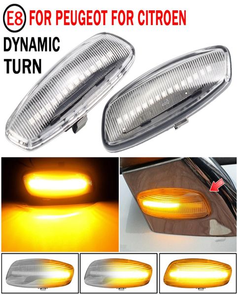 2 stück Led Dynamische Seite Marker Blinker Licht Sequentielle Blinker Für Peugeot 308 207 3008 5008 Für Citroen C4 c3 C5 DS37760898