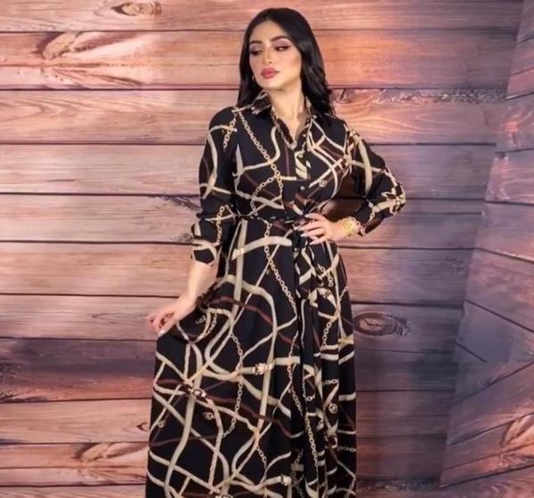 Этническая одежда Джалабия Мусульманское платье-рубашка Летние черные Абая для женщин Дубай Абая Марокканский кафтан Макси Вечерние платья Ислам V3171155