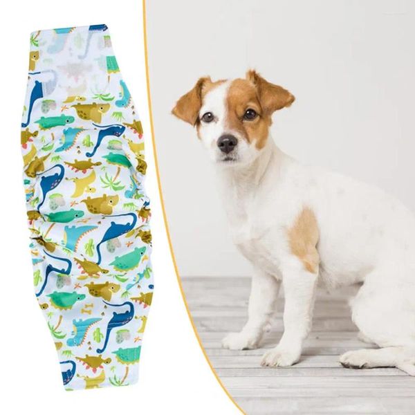 Vestuário para cães Pet Calças Fisiológicas Alta Absorção Masculino Barriga Banda Fraldas Fita Ajustável Conforto Elegante para Incontinência