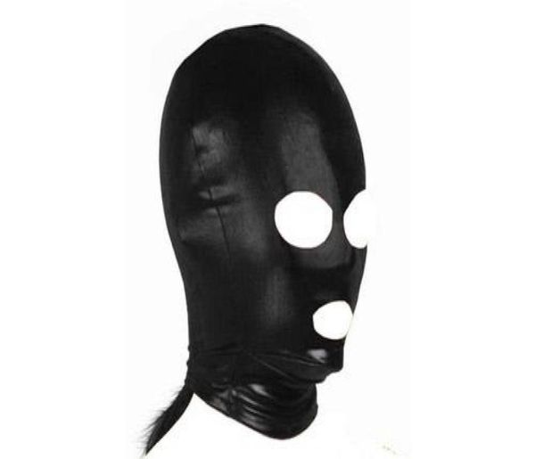 Bondage Gear BDSM Kit Costume Cappuccio Maschera Muso Occhi e bocca Design aperto Nuovo stile1655598