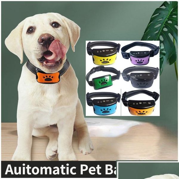 Cão treinamento obediência pet anti latido dispositivo usb elétrico trasonic s colar parar vibração casca w dhgarden entrega gota casa ga dheur