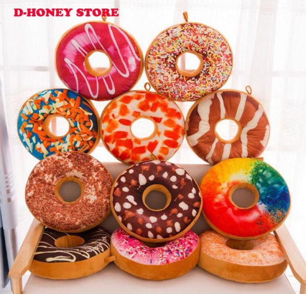 40cm novo estilo donut em forma de anel de pelúcia macio novidade estilo almofada travesseiro donut engraçado para crianças gift1680844