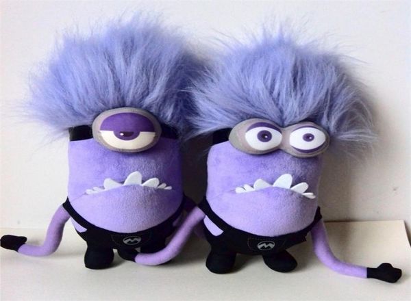 Roxo Minions boneca de pelúcia Despicable Me Mesmo parágrafo Divertido Brinquedos de Pelúcia ChildrenChildren039s peluche presente LJ2009153426493