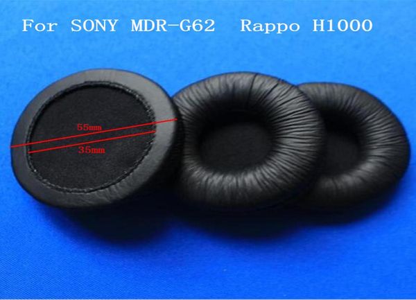 4 Paket 2 Çift 55mm Deri Ear Ped Earpads Kulaklık Yedek Kulak Yastıkları Kulaklık Sünger Kapağı 55CM5212344