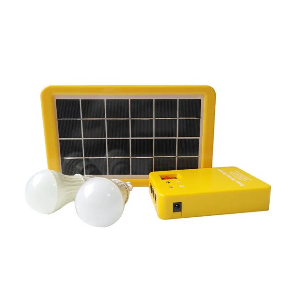 Solar 3W sistema solar doméstico 6V painel solar com cabo controlador solar kit DIY solar