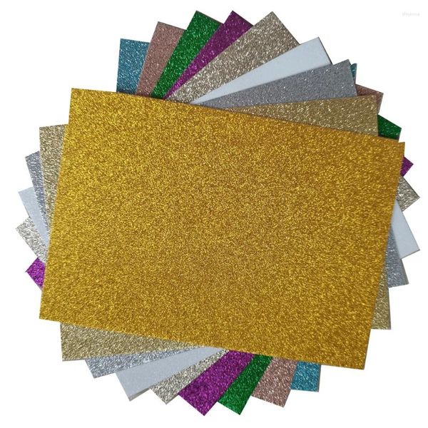 Confezione regalo Cartoncino glitterato Carta 110 fogli 300 g/m² 12 pollici Per scrapbooking Scatola di artigianato Compleanni Matrimoni S