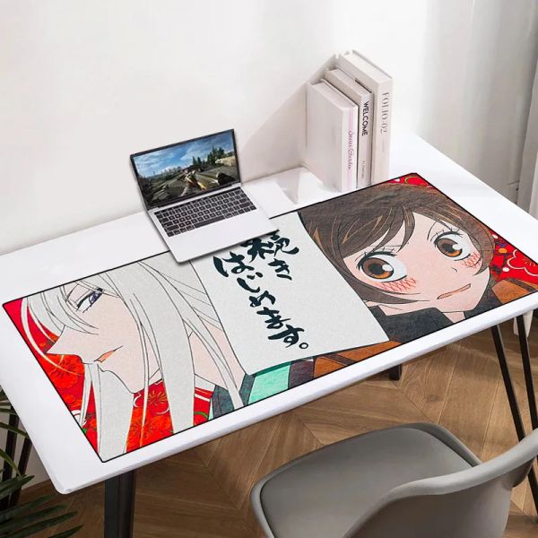 Pads Mausepad Kamisama Kiss Tomoe Schreibtischunterlage Computerzubehör Mauspads Gaming PC Anime Girl Gamer Tastaturpad Gummimatten XXL-Matte