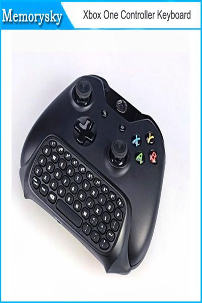 24g alıcısı 0102114241548 ile Xbox One Controller için Bluetooth Mini Kablosuz Chatpad Mesaj Oyunu Klavye Klavye