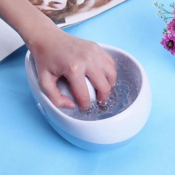 Электрическое электрическое DIY Nail Art Soak Bowl Bubble Vibration Vibration Hand Gnal Gel Gel Price Dermover Spa Spa Manicure Tool Инструменты для снятия