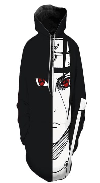 Felpa con cappuccio Anime Costume Cosplay Felpe 3D stampato Sasuke Kakashi Pullover oversize Uomo Donna Moda Casual Felpe con cappuccio 2010211319432