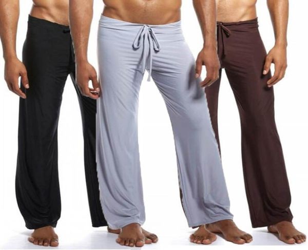 Erkek Buz İpek Pijama Pantolon Erkek Salonu Pantolon Erkekler Pijama Pantolon Uyku Dipleri Ev Pantolonları Erkek Seksi Nightwear iç çamaşırı 2170083