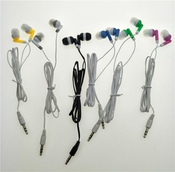 Fones de ouvido baratos em massa, fones de ouvido intra-auriculares estéreo de 35 mm, 6 cores, DHL FEDEX 200pcslot5682531