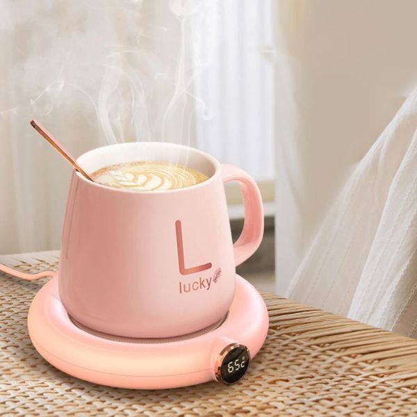 Macher USB Cup Wärmer tragbarer wärmer 3 Gear Kaffeetassen Heizung Untersetzer Smart Thermostatische Heißtellermilch Tee Wasserheizung Heizung Heizung
