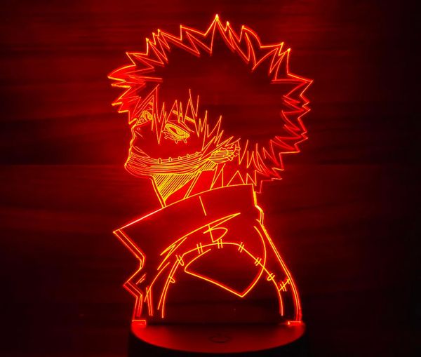 MY HERO ACADEMIA DABI Figuren 3D Anime Lampe Nachtlicht Modell Spielzeug Boku no Hero Academia Dabi Figurensammlung Led Toy4782754