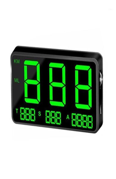 Auto-GPS-Zubehör C80 Großbild-Tachometer, digitale Universal-Geschwindigkeitsanzeige, Geschwindigkeitsüberschreitungs-Alarmsystem für Fahrrad, Motorrad, 9324024