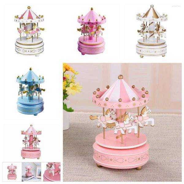 Figurine decorative Carillon da giostra Design raffinato Facile da usare Ornamenti per ruote panoramiche Accessori per torte in plastica verniciata