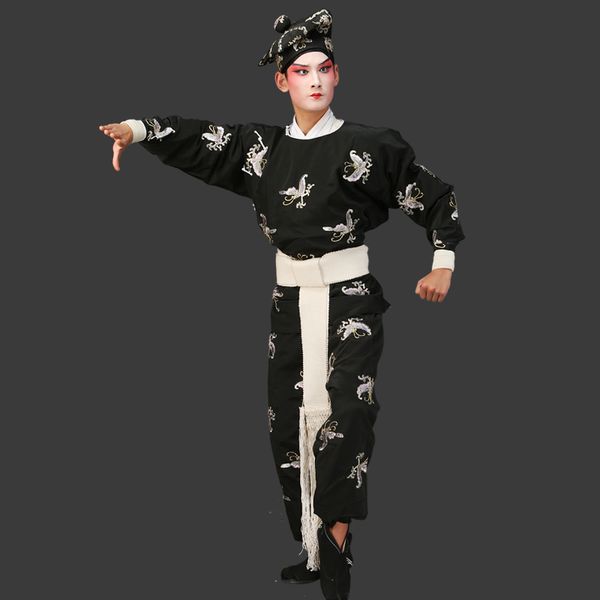 Opera cinese La farfalla indossa abiti Opera di Pechino Abbigliamento drammatico Tre incroci Wusheng Wujiang Costume Brutto vestito da clown