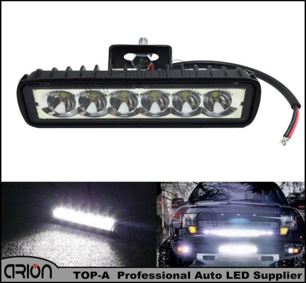 Lampada da lavoro a LED da 18 W Spot Lampada da guida per barche Faretto 4WD Luci di marcia diurna Barra per camion Trattore 4x4 Fuoristrada SUV Trailer8704295