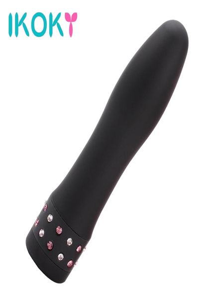 Ikoky multivelocidade diamante bala vibrador vibrador gspot massageador brinquedos sexuais para mulher feminino magia vibratória av vara produtos adultos s4857578