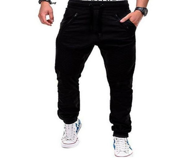 Hirigin Uomo Casual Palestra Allenamento Slim Fit Urbano Gamba Dritta Corsa Jogger Pantaloni Cargo Pantaloni Solido Matita Tuta6725986