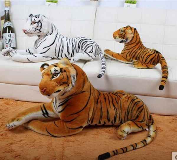 Gigante grande 47quot 120 cm tigre brinquedo de pelúcia animal 2 opções de cores 5753301