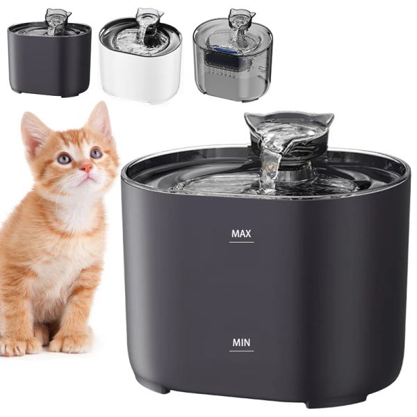 Supplies Automatischer Trinkbrunnen für Katzen mit Umwälzfiltern, ultraleise USB-elektrische Wasserpumpe, Trinkwasserspender für Katzen, Hunde und Haustiere